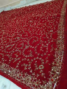 Full Aari Work Saree Red ♥️ Vintage Sare
