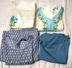 combo of 2 kurti dupatta