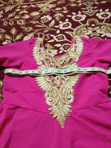 Pink Anarkali With Dupatta