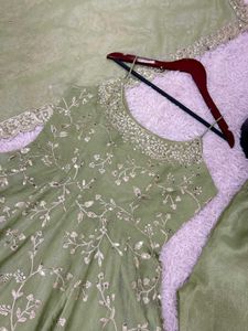 🆕️🆕️Gown-Dupatta in Embroidery Sequence Work
