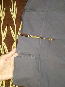 Gray Capri Yoga Pants