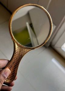 Vintage Gold Hand Mirror