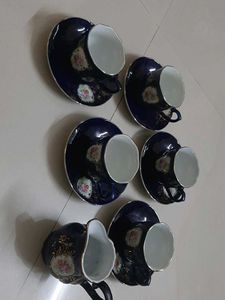 Tea Set Purple N Golden