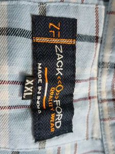 Blue Plaid Casual Shirt