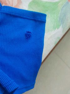 Blue  Off Shoulder Bodycon
