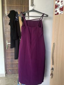 Elegant Purple Midi Dress