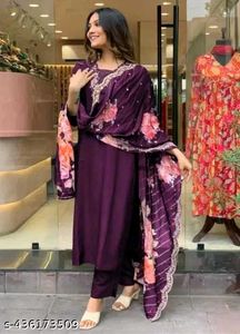 New Disign Kurta Pant Dupatta Set 🌈🍂