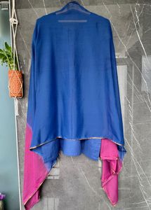 Ethnic Navy Blue N Purple Kurta Set