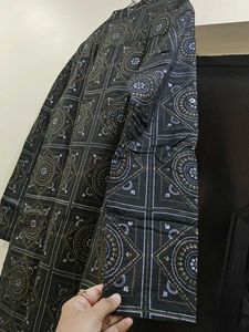 Mens Black Kurta Pyjama
