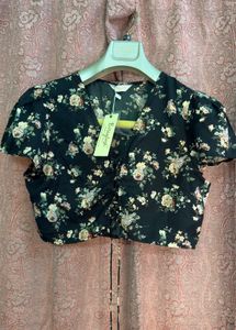 Floral Print Crop Top