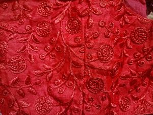 Red Embroidered Saree Blouse