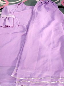 Lavender Kurta Set