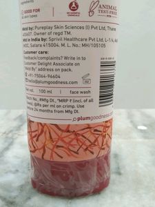 Plum Saffron &amp; Papaya Face Wash