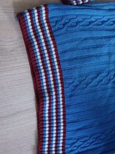 Cute Blue Knit Sweater