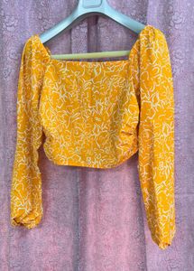 Floral Print Crop Top