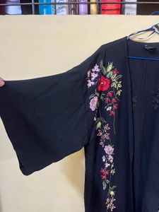 Floral Embroidered Kimono