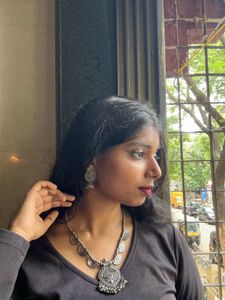 Silver Nature Look Coin Necklace Set