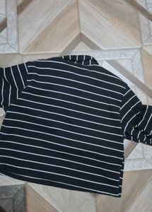 Striped Long Sleeve Polo