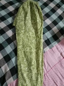 Green Patterned Lounge Pants