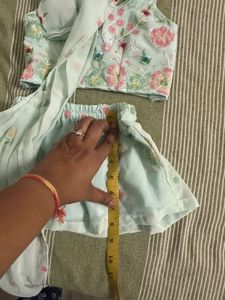 Designer Drape Dhoti Saree Fir 9-18 Month Girl Eth