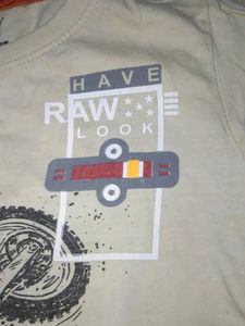 Cream T Shirt For Kids