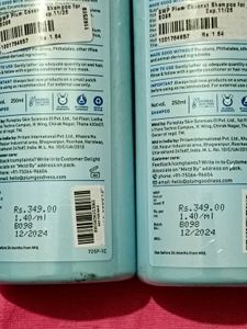 Pack Of 3 , 2 Shampoo, Free Massager Brush
