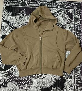 olive green zipper jecket