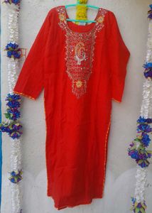 Kurti Red Orange  🧡❤️ Price Drop❤️‍🔥