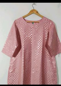 Janasya Pink Kurta Set