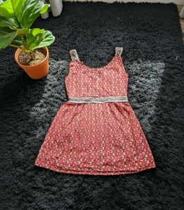Cute Red Paisley Print Sundress