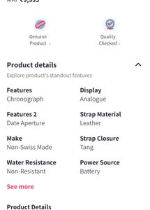 Men Authentic Fossil Watch