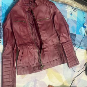 Burgundy Leather Jacket