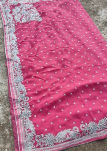 🌈💐fastiva special Elegant Pink Saree🌹🌸