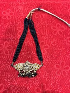 Designer Black Golden Necklace