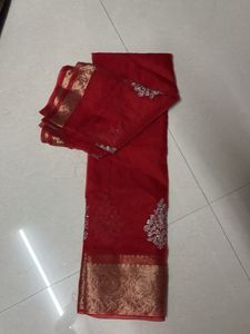 Elegant Red Saree
