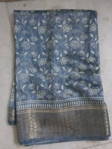 New saree with attached blouse piece 👌