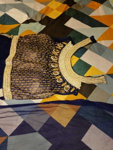 Elegant Blue Anarkali Kurta