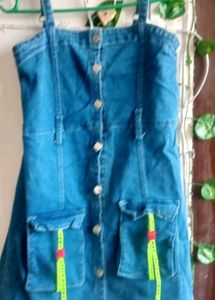 Denim Button-Down Dress