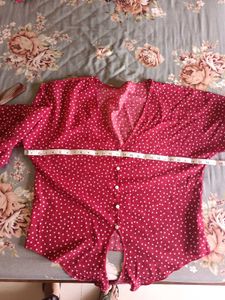Red Polka Dot Top