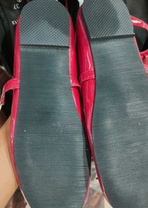 cherry red Marry jane Ballerina Flats