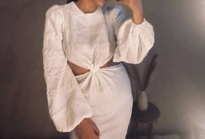 White Dress And It Looks Very Pretty❤️