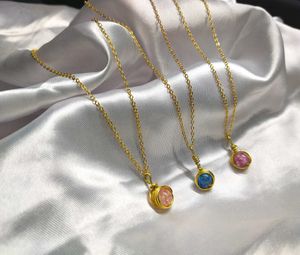 Colorful Gemstone Wrapped Pendant Necklaces