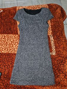 Women Sliver Metalic Bodycone Dress