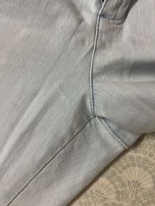 Light Wash Paperbag Jeans