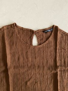 Brown Sleeveless Top