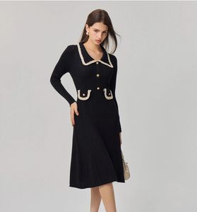 Chic Black Knit Dress