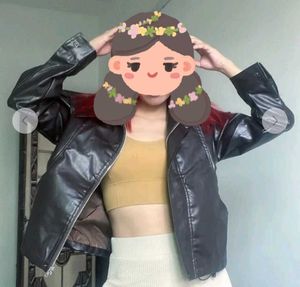 Turn Down Collar Casual Leather Jacket