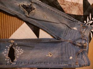 Skinny Roughed Jeans