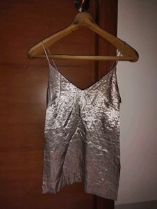 H&M Silver Cami Top