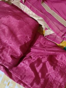 Pink &amp; Gold Kurta salwar set